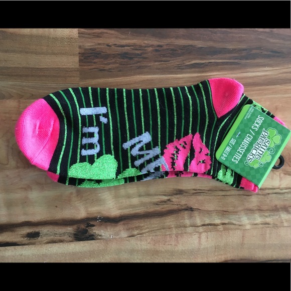 NWT 2 pairs socks ET/TU &ST PATRICK’S 1 size - Picture 4 of 6